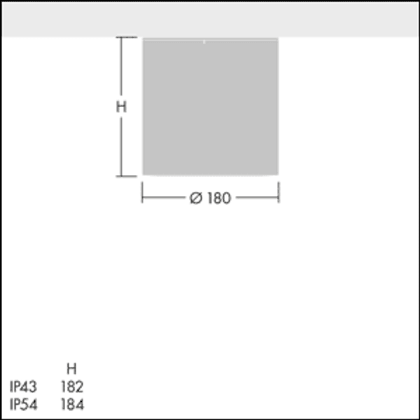CHAL3 MSF180 2000-840 EHF RSB - LED ceiling-recessed luminaire image 3