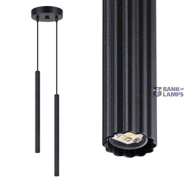 Pendant lamp ARCHE 2P black image 2