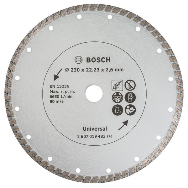 Diamond Cutting Disc ECO For Universal, 230x22.23x2.6 mm image 1