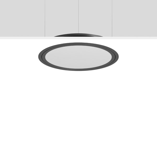 TRIONA round, 28 W, 3250 lm, 840, anthracite, DALI Recessed ceiling lu image 1