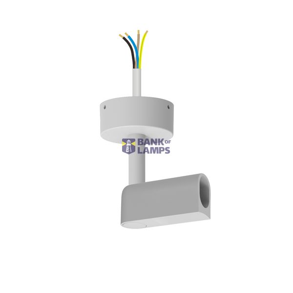 42004PD/W WHITE P&P SURFACE BASE WITH POWER SUPPLY END CAP image 1