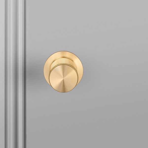 DOOR KNOB / FIXED / DOUBLE-SIDED / LINEAR / BRASS image 2