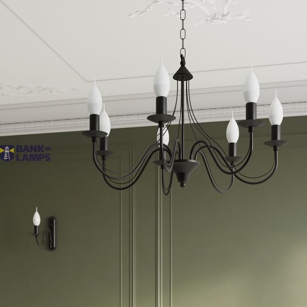CHANDELIER MINERVA 3 BLACK E14 3X40W IP20 image 3