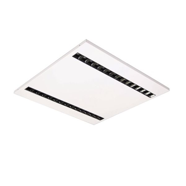 MODUS ES3000, recessed, white body,  square A, modul 600, 2x black optic, lenses 80°, LED 830, driver 500mA image 1