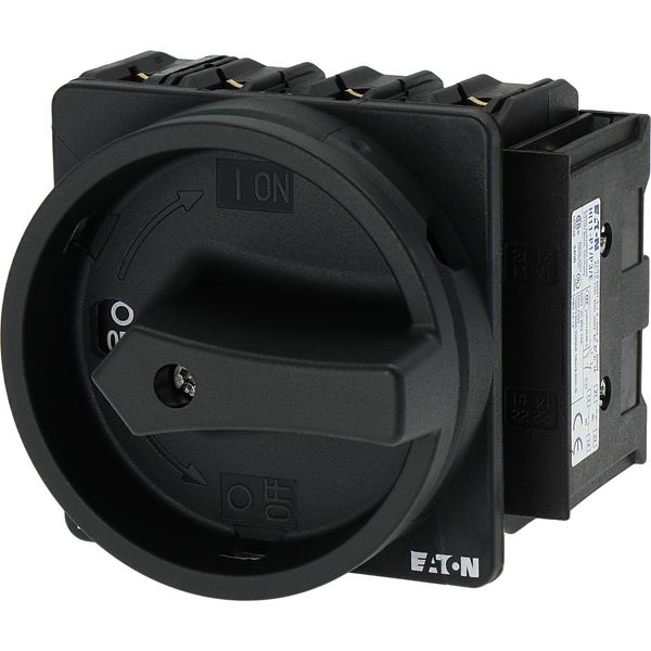 P3-100/EA/SVB-SW/N/HI11 Main switch, P3, 100 A, flush mounting, 3 pole + N, 1 N/O, 1 N/C, STOP function, With black rotary handle and locking ring, Lockable in the 0 (Off) po image 10