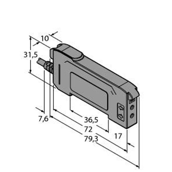 Photoelectric Sensor Photoelectric Sensor for Plastic Fibers   DF-G3-PU-2M image 1