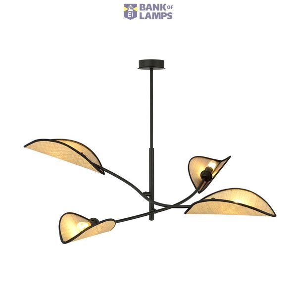 LOTUS 4 BLACK/RATTAN image 1