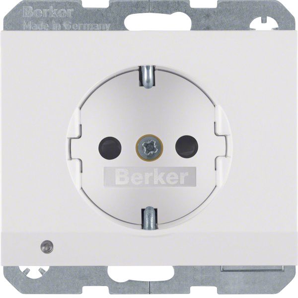 SCHUKO soc.out. LED orient.,enhncd contact prot.,screw-in lift term.,K image 1