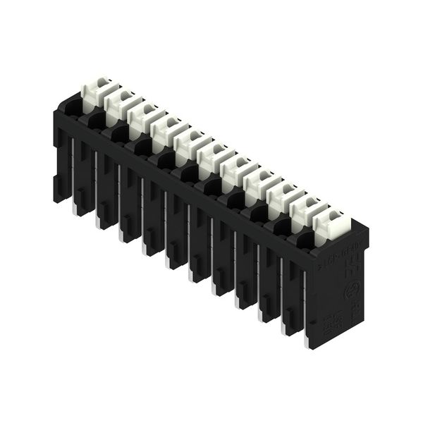 Printed circuit board terminals, 3.50 mm, Number of poles: 11, 180°, Solder pin length (l): 1.5 mm, black, PUSH IN with actuator, Clamping range, max. : 1.5 mm², Tube image 2