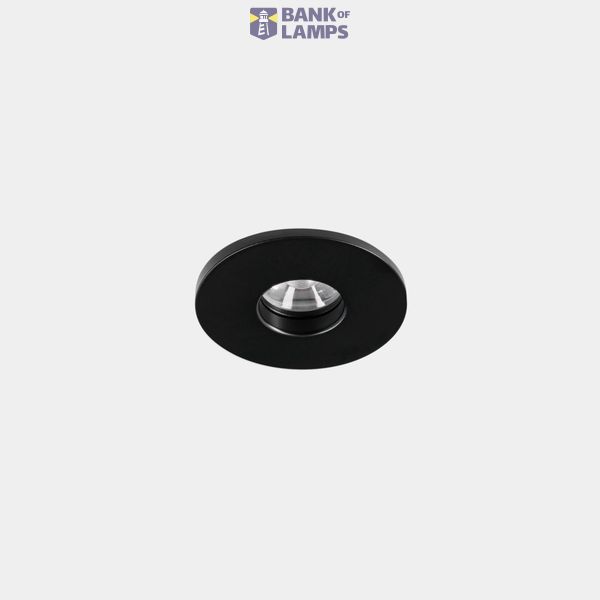 Downlight Play IP65 Mini Round Fixed 1.5W LED warm-white 2700K CRI 80 7.9º ON-OFF Black IP65 108lm image 1