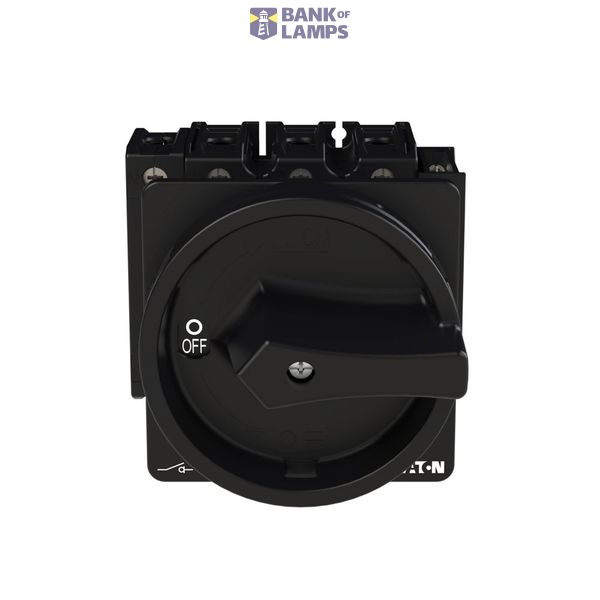 P3 Main switch, 80 A,Rear mounting, 4 pole, Form V/SVB, Black, Door co image 3