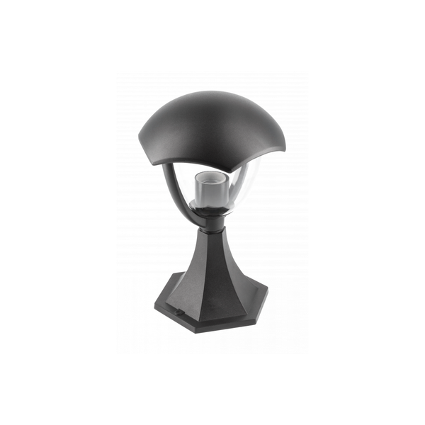 Garden luminaire GRANDE, E27, max. 60 W, IP54, post 310 mm, black image 1