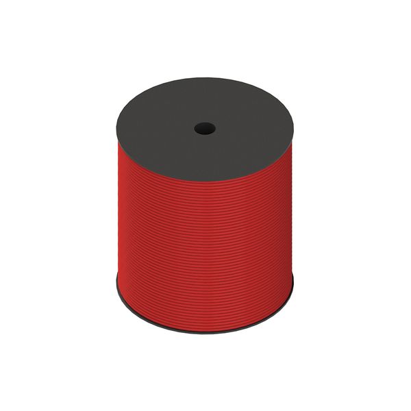 Steel rope, red plastic coated, 400 m roll image 1
