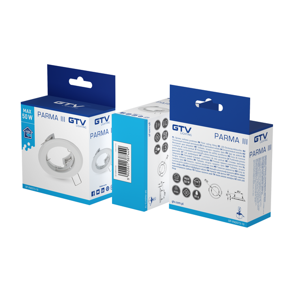 Spot luminaire housing PARMA III, IP20, white image 2