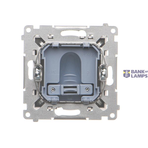 Double socket with earthing and shutters, beige, 16A image 2