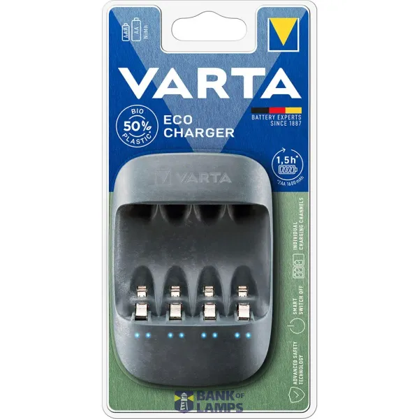 VARTA 57680 101 401 ECO Charger (no cells) BL1 image 1