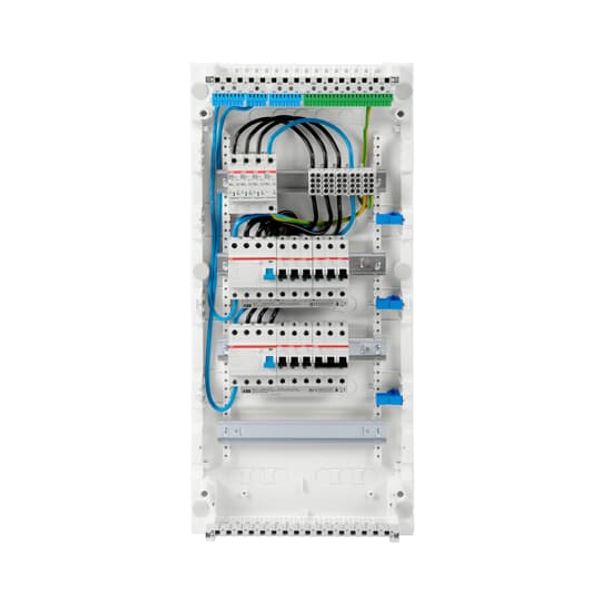 Surface-mounted complete distribution board with SPD T2, HLAK, 2xFI 40/0.03A, 9xLS B16, 3p LS B20 image 3
