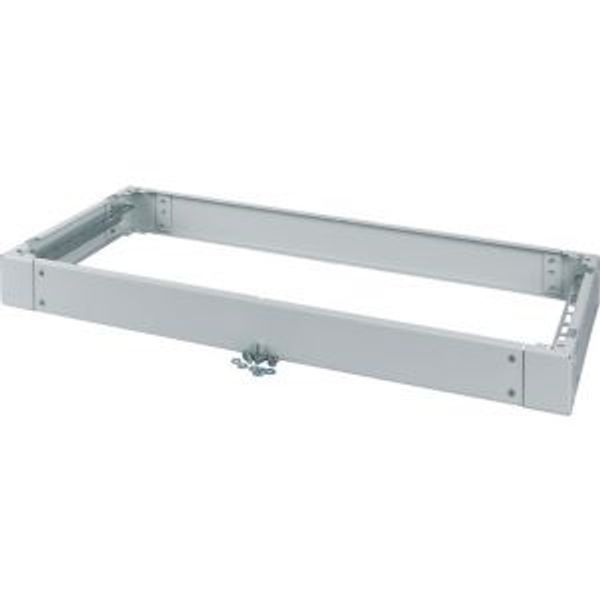 BPZ-KR8.50/400 Cable arrangement plinth for floor standing distribution board IP54, HxWxD=75x850x400mm, grey image 2