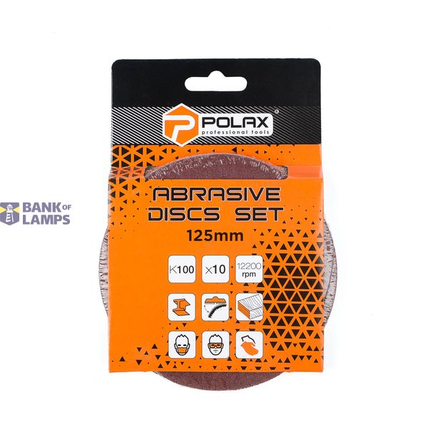 Abrasive discs set 125мм, Abrasive grit  К100 image 2