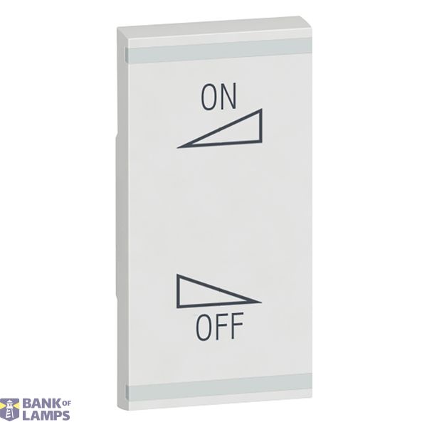 Arteor -square key cover regulation symbol- 1 module - white image 2