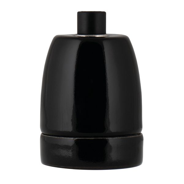 Lampholder Porcelain E27 Black image 1