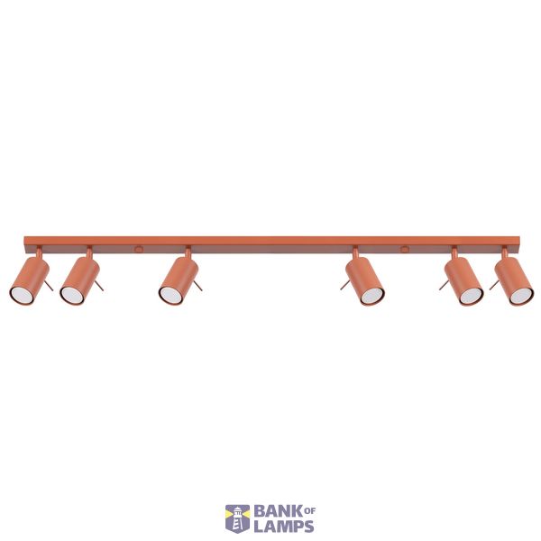 RING CEILING LAMP 6L RED OCHRE 6XGU10 image 2