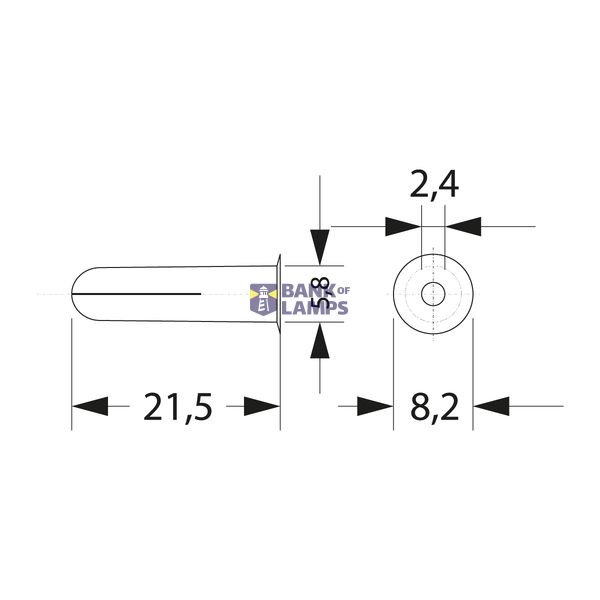 Expansion bolt ᴓ6 for FLOP handles image 1