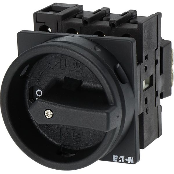 P1-25/EA/SVB-SW/N Main switch, P1, 25 A, flush mounting, 3 pole + N, STOP function, With black rotary handle and locking ring, Lockable in the 0 (Off) position image 6