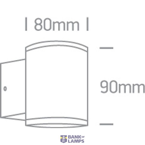 WHITE WALL GU10 10W IP54 image 4