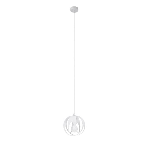 HANGING LAMP TULOS 1 WHITE E27 1X60W IP20 image 1