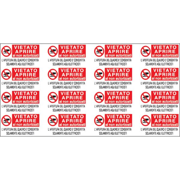 Adhesive label - Dimensions: 330 x 170 mm image 1