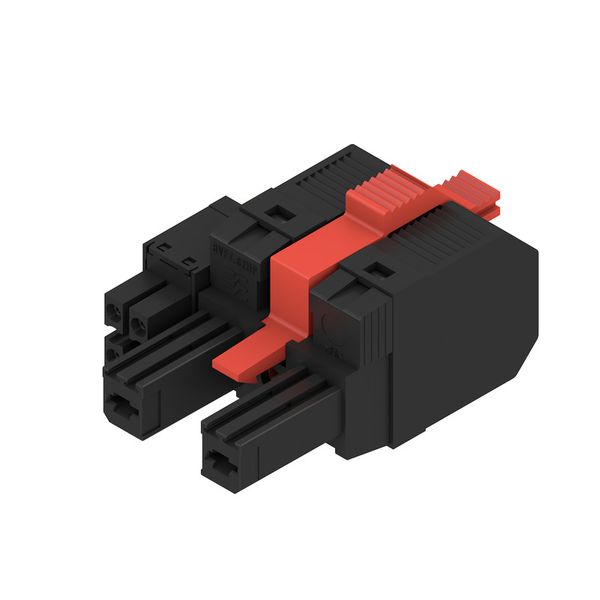 PCB plug-in connector, female plug, 7.62 mm, Number of poles: 2, 180°, PUSH IN with actuator, PUSH IN without actuator, Clamping range, max. : 10 mm², Box image 2
