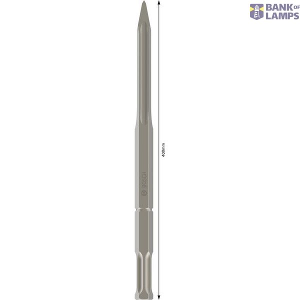Pointed chisel with 22 mm hex shank 400 mm image 1