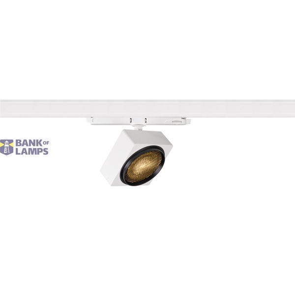 EURO CUBE 2 L, 3~ Rectangular Spotlight 3000K 21W DALI 2 40° ws/sw image 1