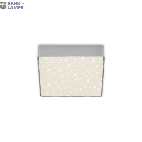frameless LED surface light with starry decor, silver, 1xLED-platine/11W image 1
