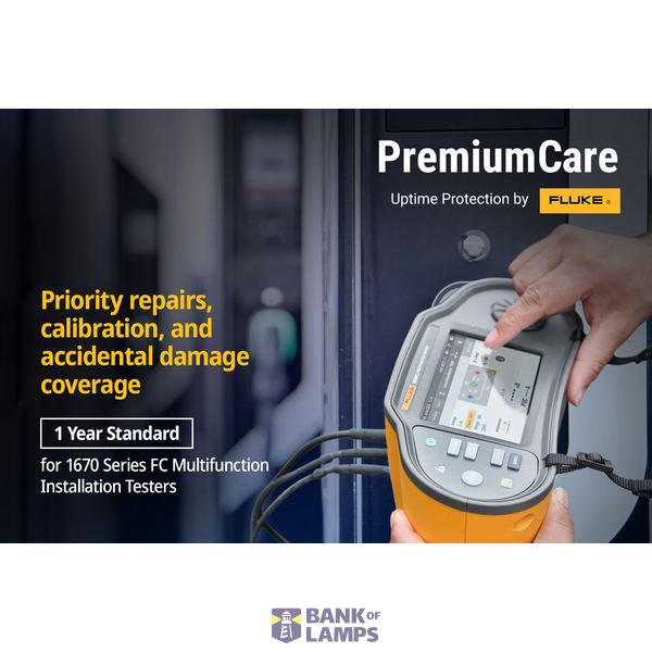 1 yr Fluke premium care standard for 1670 series testers image 1