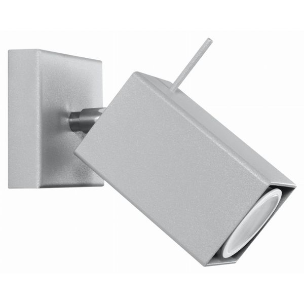 WALL LAMP MERIDA 1 GREY GU10 1X40W IP20 image 1