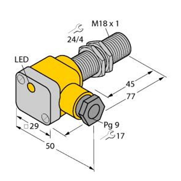 Inductive Sensor   BI5U-EG18SK-AP6X image 1