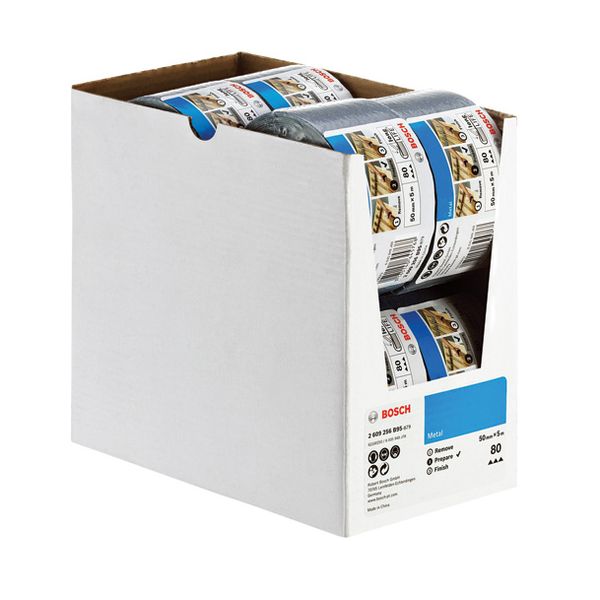 Sanding roll for metal, 50 mm x 5m, P80 G= 80 image 3