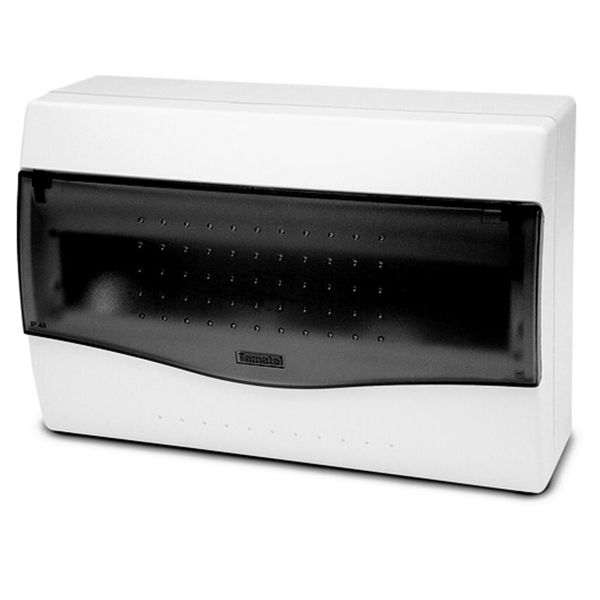 Cabinet NUOVA 3612 12TE on plaster transparent door IP40 image 2