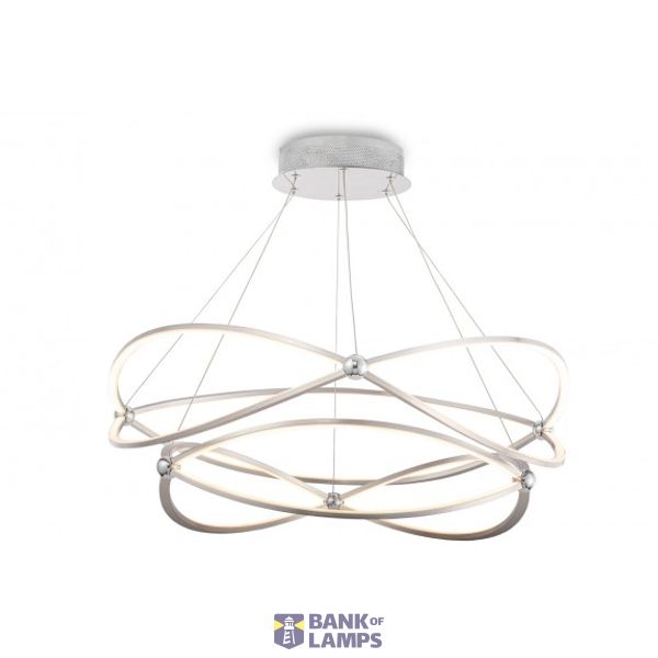 Modern Weave Pendant Lamp Nickel image 3