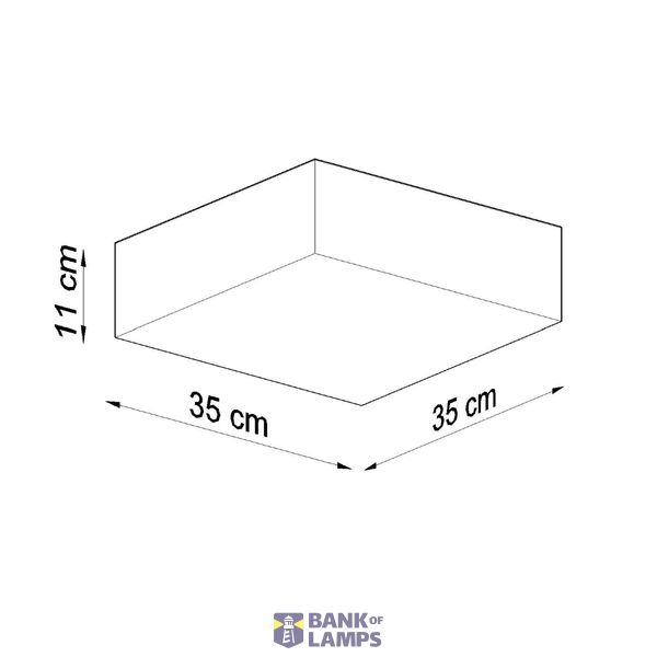CEILING LAMP HORUS 35 WHITE E27 2X60W IP20 image 6