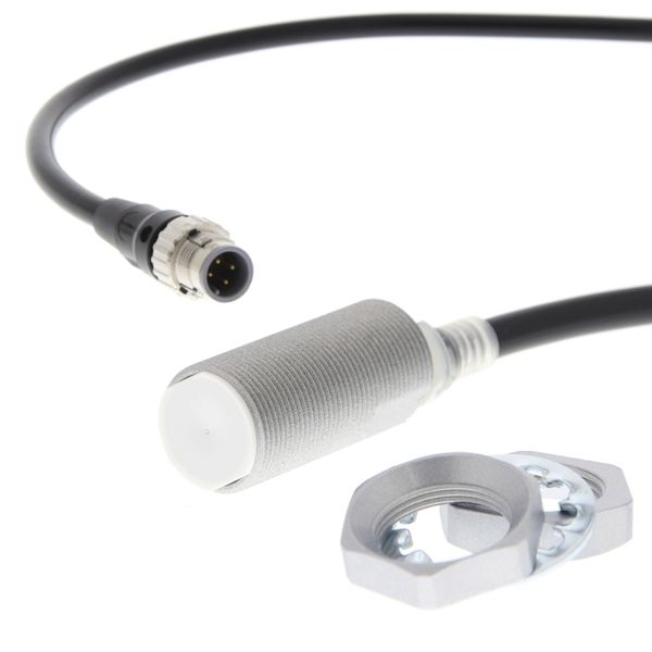 Proximity sensor, inductive, brass-nickel, Spatter-coating, M18, shiel E2E 8499M image 3