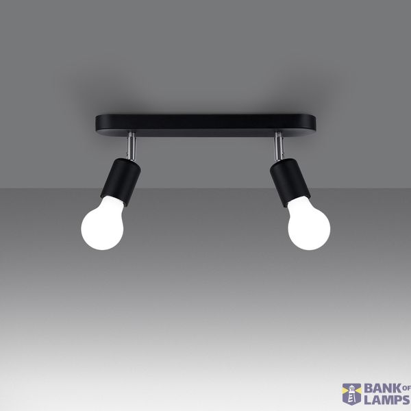 CEILING LAMP FORNES 2 BLACK E27 2X60 IP20 image 10