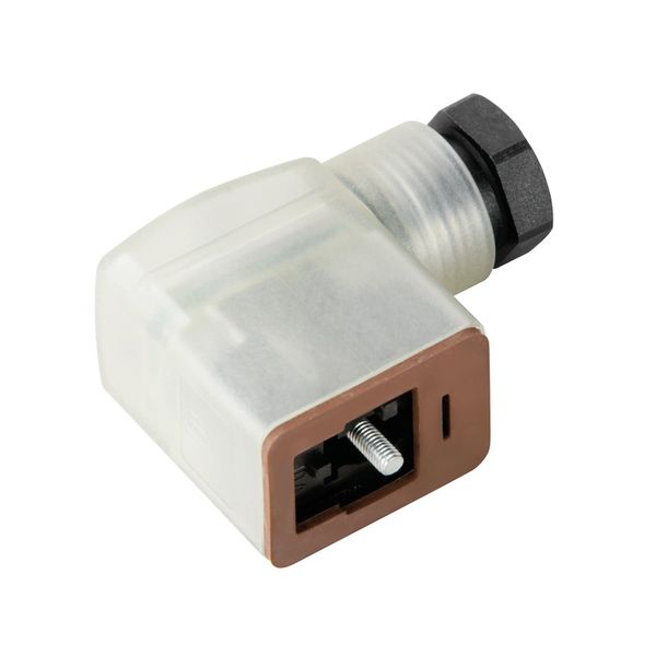 Valve plug-in connector (field assembled), Number of poles: 3, Industrial design B (11 mm), Free-wheel diode, 24 V, 0.34...1.5 mm² image 1