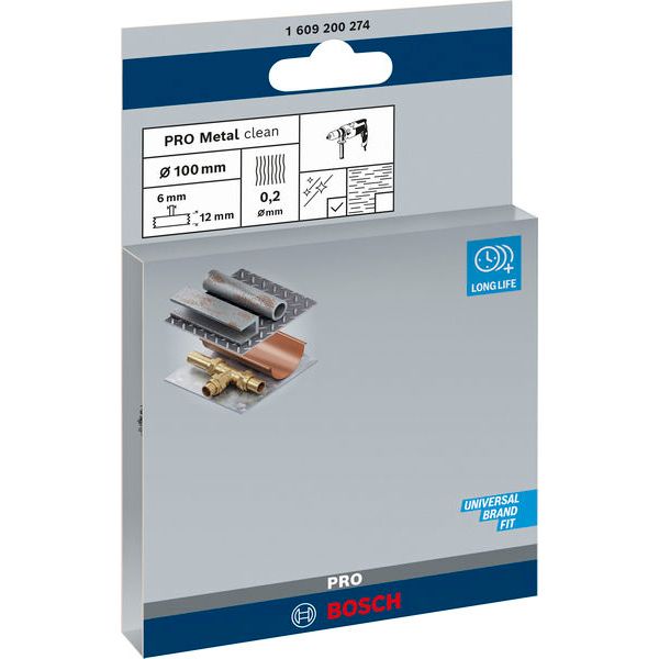 Wire Wheel Crimped 100x0.2 mm Steel image 2