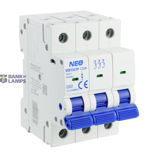 Circuit breaker, 6kA, C, 3-pole, 32A OCB/C32/3P image 1