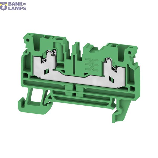 Feed-through terminal block, SNAP IN, green, 2.5 mm², 24 A, 800 V, Num image 1