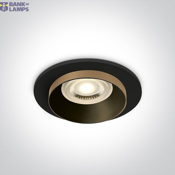 BLACK GU10 10W DARK LIGHT image 1