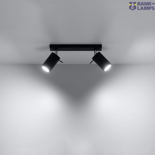 CEILING LAMP RING 2 BLACK GU10 2X40W IP20 image 5